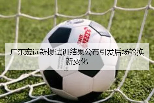 广东宏远新援试训结果公布引发后场轮换新变化